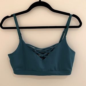 Fabletics teal bralette size medium